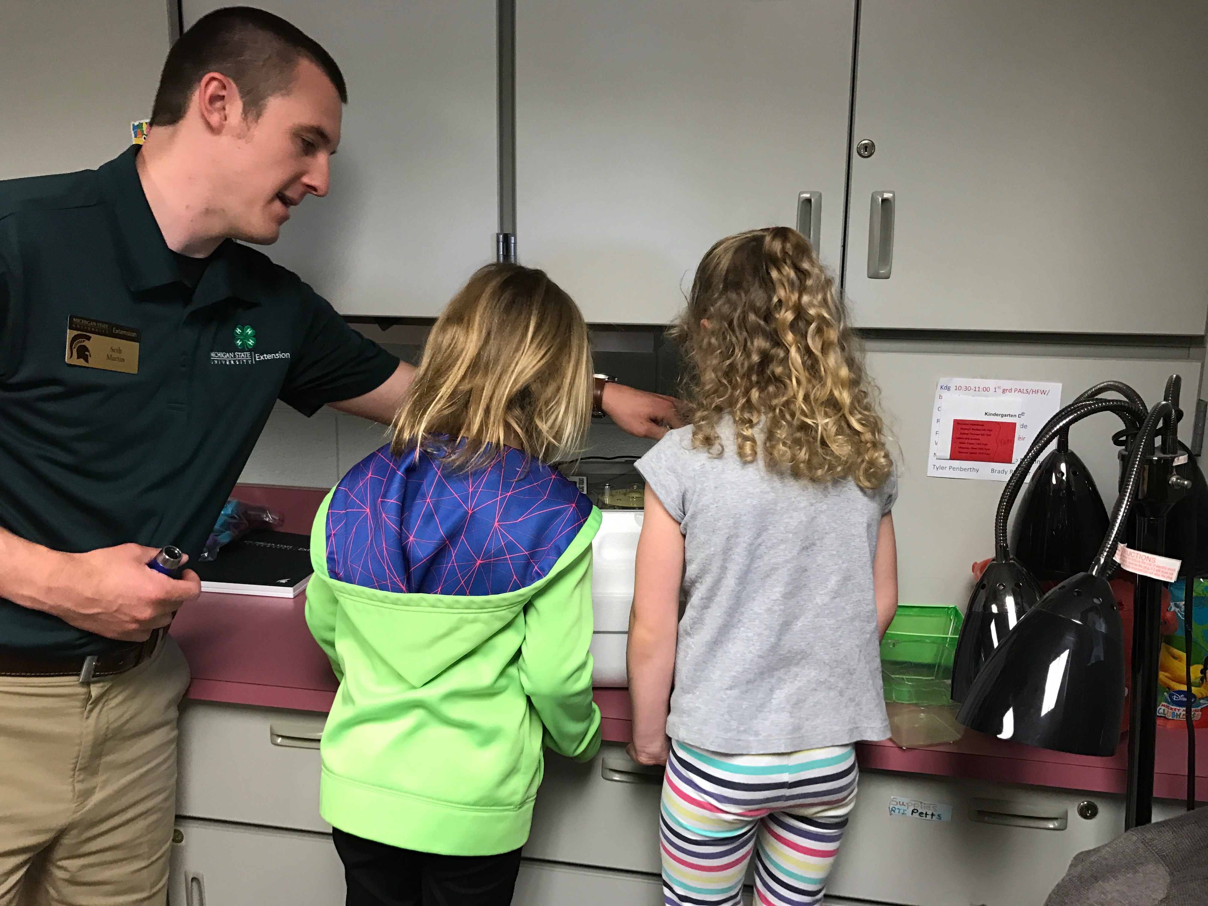 Seth teaching kids about embryology